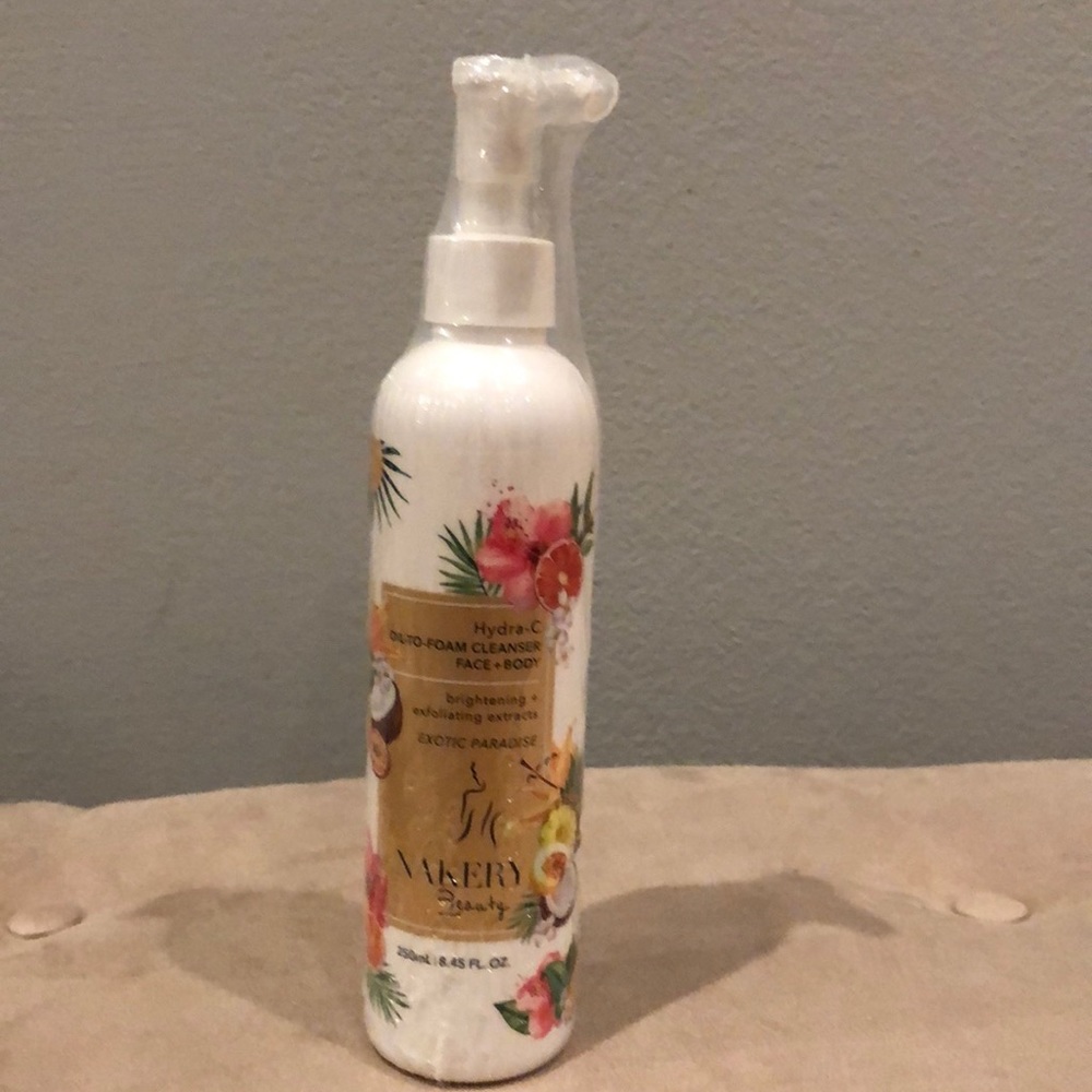 Nakery Beauty Hydra-C Oil to Foam Cleanser for Face + Body